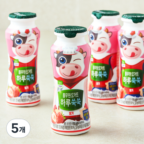 풀무원 요거트 하루 쑥쑥 딸기, 100ml, 4개입, 5개