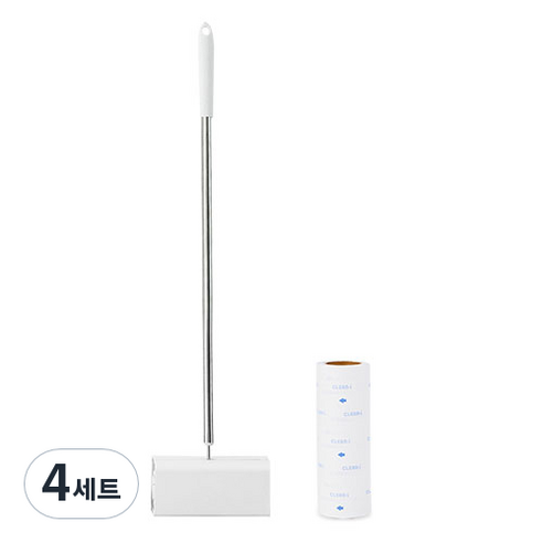 크린아이 롱 테이프 클리너 대형 본품 + 거치대 + 리필, 4세트