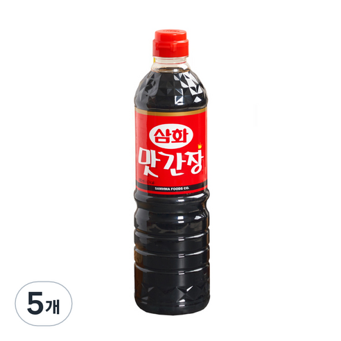 [삼화] 맛간장, 900ml, 5개