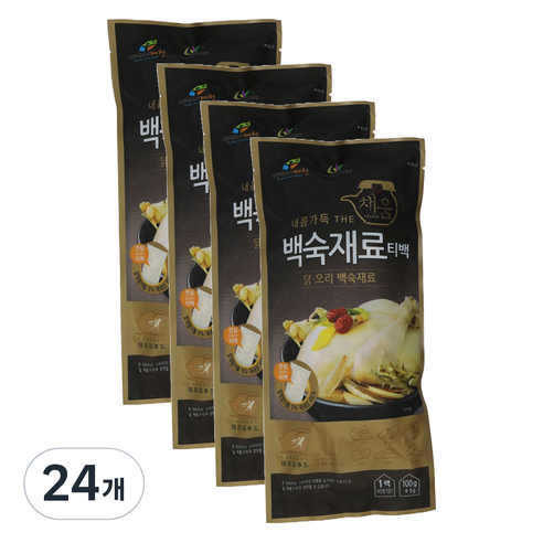 한국감초영농조합법인 내몸가득 THE채움 백숙재료 티백, 24개, 100g