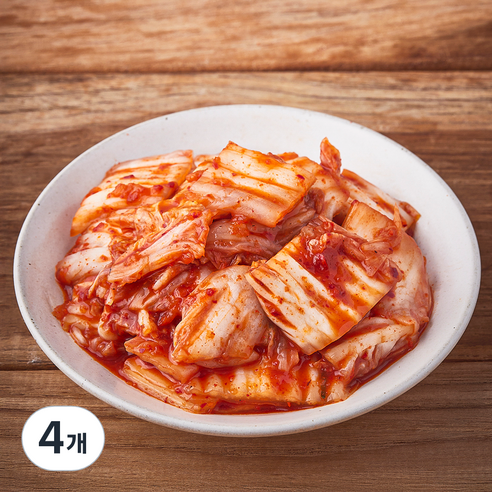금자네 매운 실비 썰은 배추김치, 500g, 4개