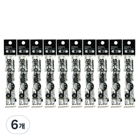 제브라 유성잉크 SK 리필심 0.7mm, 흑색, 60개