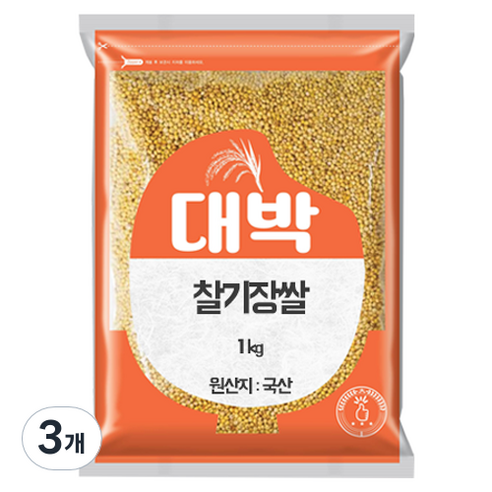 대박 찰기장쌀, 1kg, 3개
