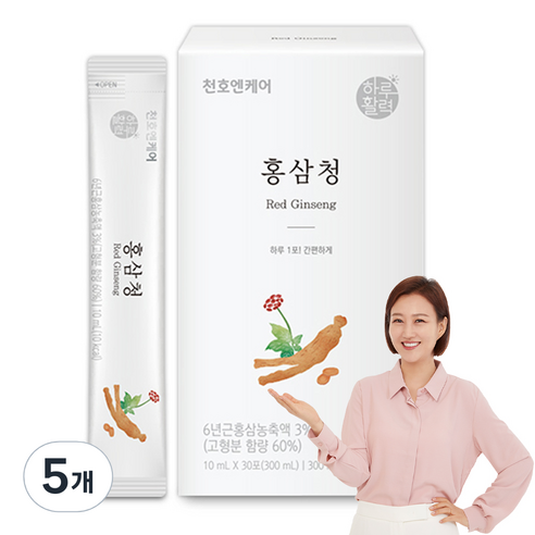 천호엔케어 홍삼청, 300ml, 5개