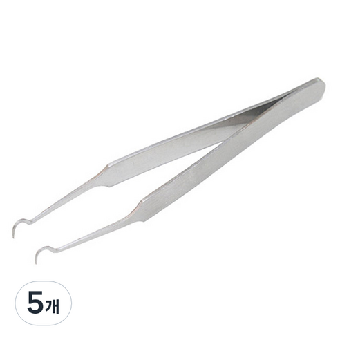 이프리트 피지 압출 핀셋, 유튜브 피지제거핀셋(갈고리형), 5개