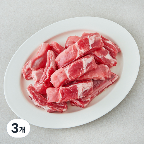 곰곰 무항생제 1등급 등갈비 (냉장), 3개, 1kg