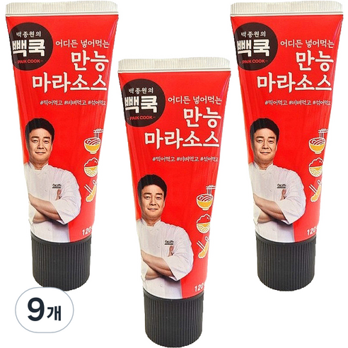 빽쿡 만능 마라소스, 120g, 9개
