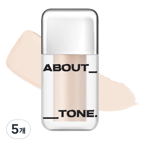 어바웃톤 스킨 레이어 커버 핏 컨실러 5.6g, 21 웜라이트, 5개