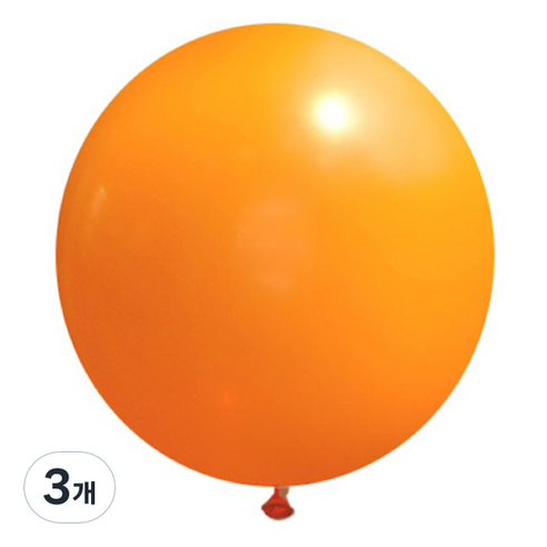 제이벌룬 셈퍼텍스 90cm 대형풍선, 061 오렌지, 3개