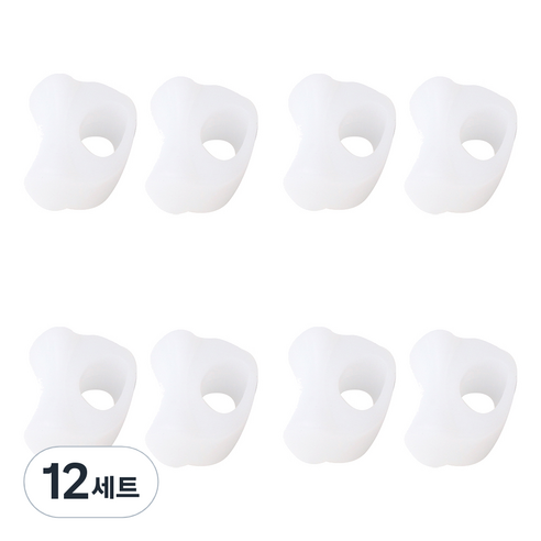풋인솔 실리콘 발가락보호 분리링, 12세트