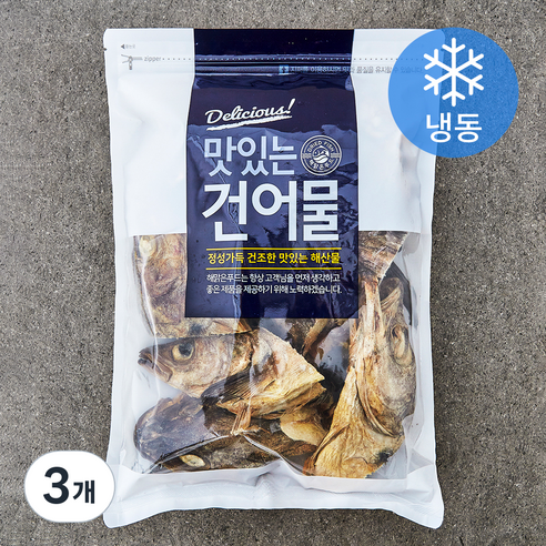 해맑은푸드 육수용 명태머리 (냉동), 3개, 500g