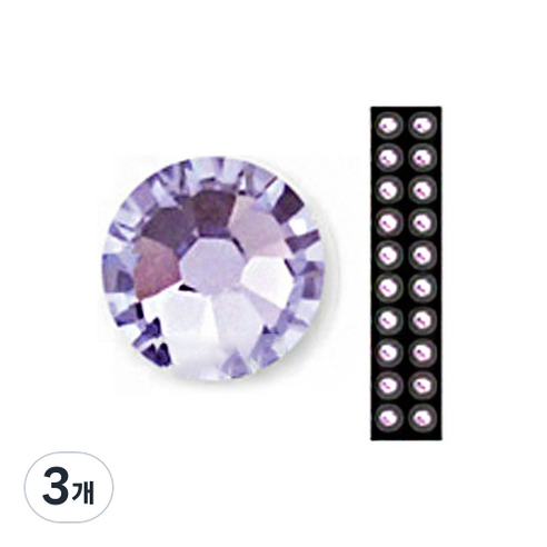 와사비네코 미미츠보 쥬얼리 귀지압패치 L 4.0mm 20p, 라벤더20pcs_L(4.0mm), 3개