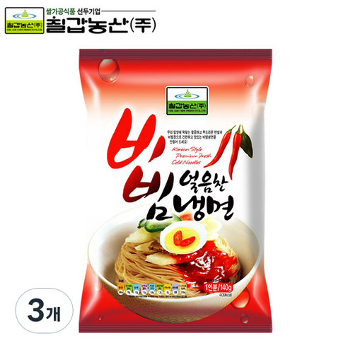 [칠갑농산] 냉면 140g, 3개