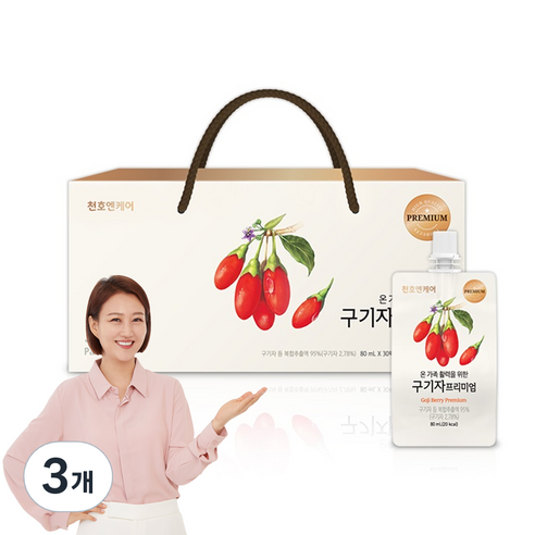 천호엔케어 구기자 프리미엄 건강즙, 2.4L, 3개
