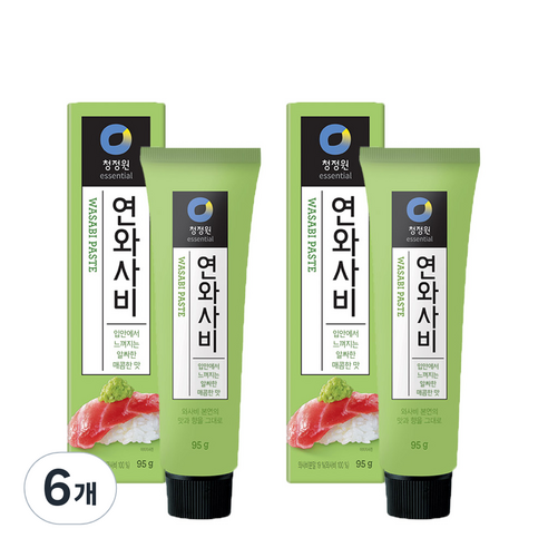 청정원 연와사비, 95g, 6개