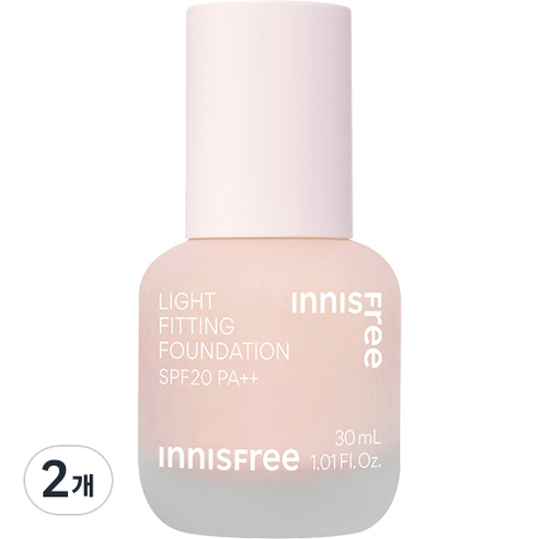 이니스프리 라이트 피팅 파운데이션 30ml, 2개, 21C 로제 바닐라