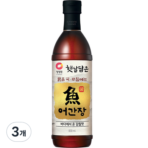 청정원 어간장, 3개, 830ml