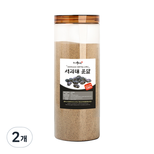 증안리약초마을 서리태분말, 2개, 500g