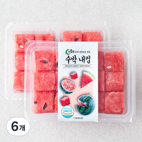 수박 내컵, 500g, 6개