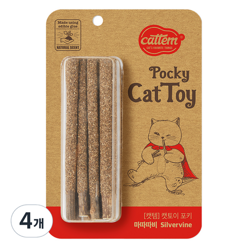 캣템 고양이 포키 장난감 0.5 x 13 cm 8p, 마따따비, 4개