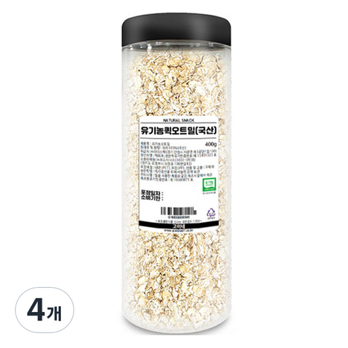 고미네 유기농 퀵 오트밀, 400g, 4개