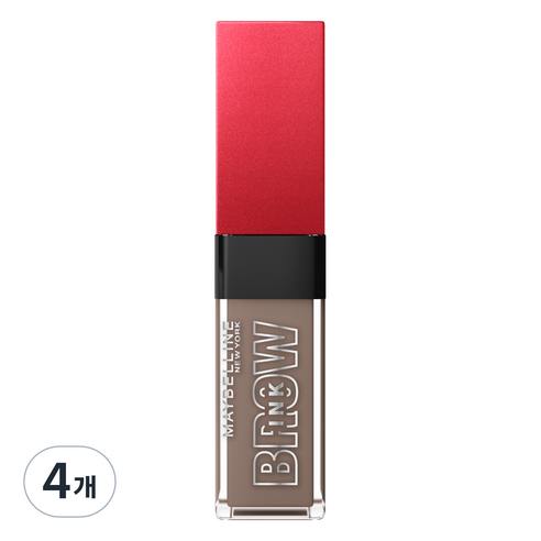 메이블린 3D 브로우 젤 마스카라 6ml, 4개, 스모키애쉬