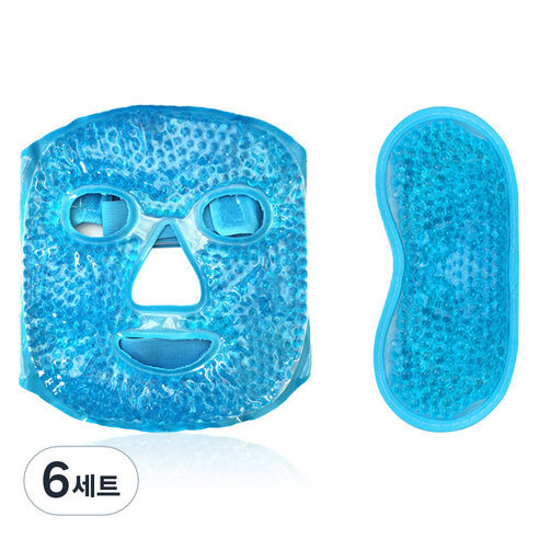 탑피아 시원한 쿨 안대 네이비 세트, 6세트