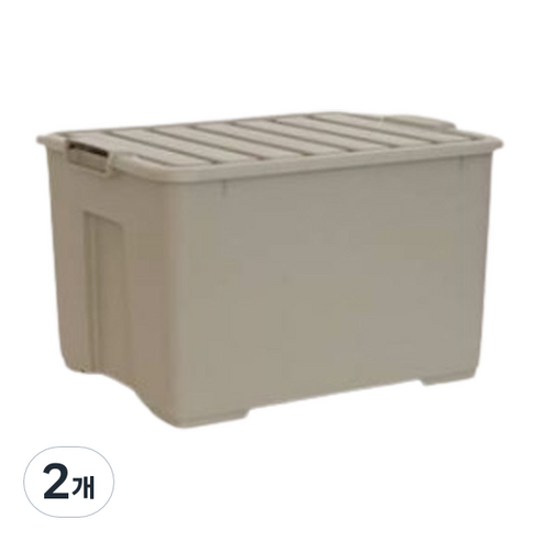 올리 리빙박스, 브라운, 2개
