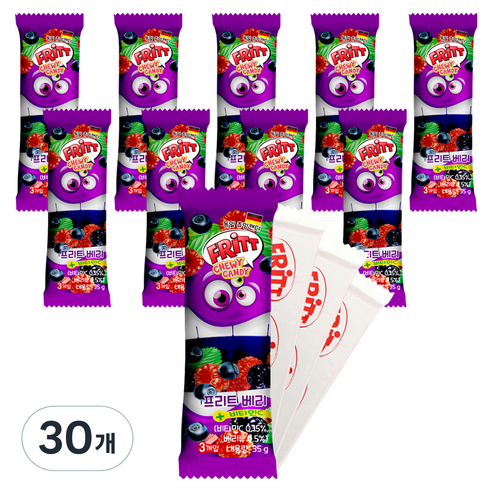FRITT 베리 츄잉 캔디, 30개, 35g