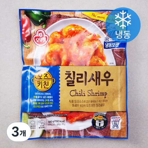 오뚜기 오즈키친 칠리새우 (냉동), 300g, 3개