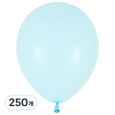 파티팡 마카롱풍선 라운드 30cm, 블루, 250개