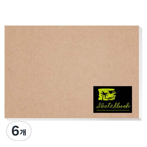 영아트 전문가 KF 스케치북 패드타입 200g, 5절, 30매, 6개