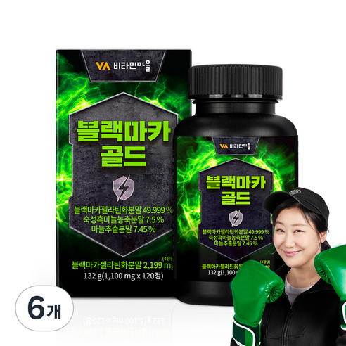 비타민마을 블랙마카 골드, 120정, 6개