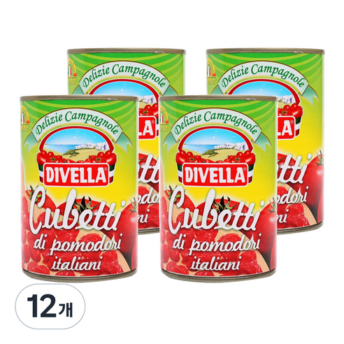 디벨라 DIVELLA 토마토통조림 400g, 12개