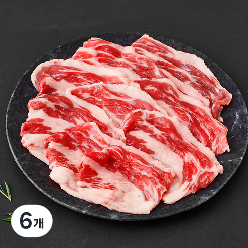 푸드랩플러스 미국산 차돌박이 (냉장), 300g, 6개