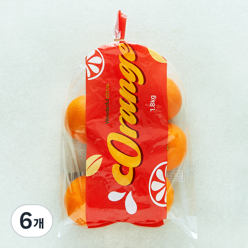 고당도 원더풀 오렌지, 6개, 1.8kg