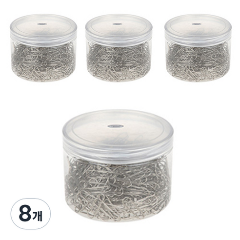 블루마토 스틸 클립1 원통케이스 28mm, 500개입, 8개
