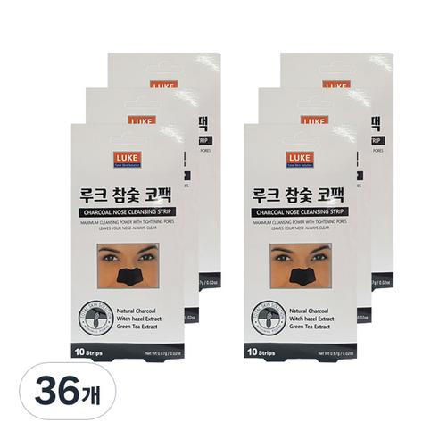 루크 참숯 코팩, 10개입, 36개