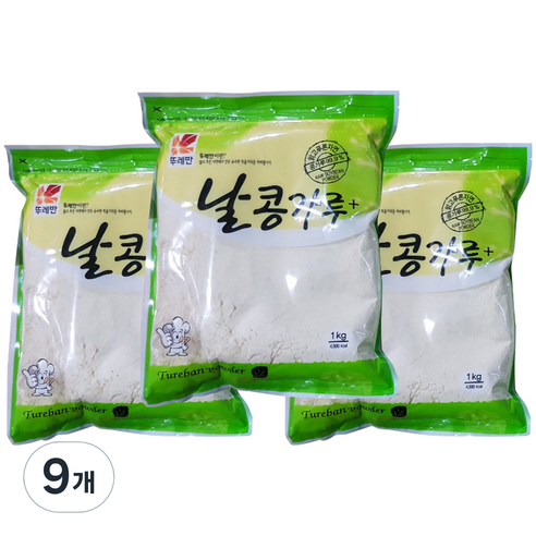 뚜레반 날콩가루+, 1kg, 9개