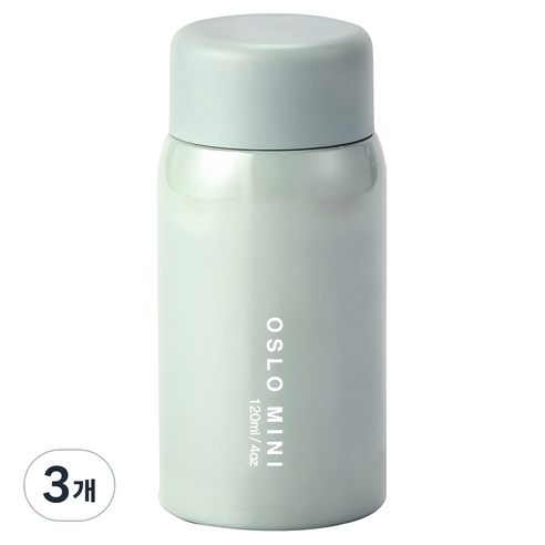 오슬로 미니 텀블러, 그린, 120ml, 3개