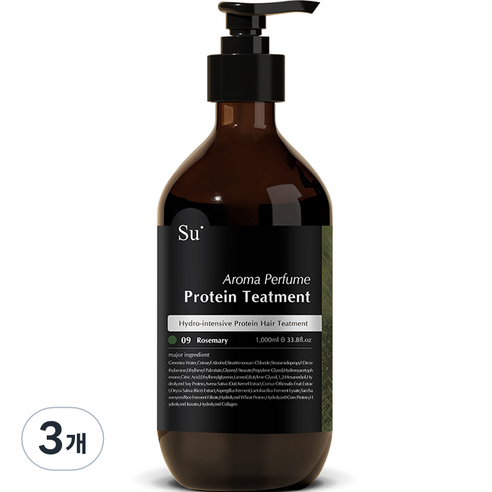 수오가닉 로즈마리 트리트먼트, 1000ml, 3개