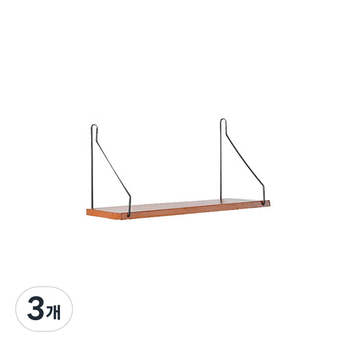 저스틴 심플 우드 다용도 선반 S 브라운, 3개