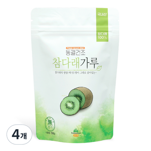 산마을 동결건조 참다래가루, 50g, 4개