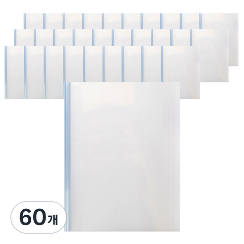 에코에코청운 둥근 쫄대화일 6mm A4, 투명, 60개