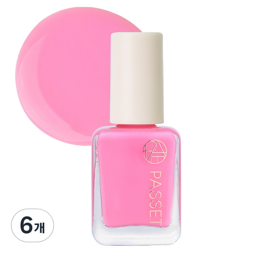 파셋 셀럽 네일컬러 폴리쉬, 80 하와이안핑크, 7ml, 6개