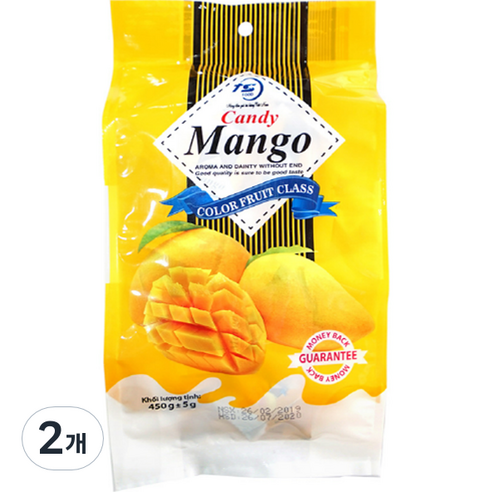 티에스 망고맛 젤리, 450g, 2개