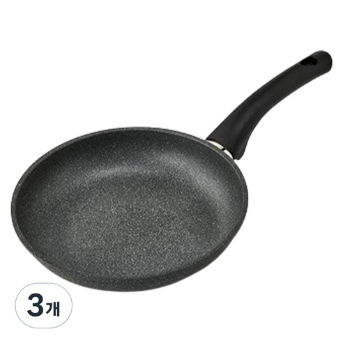 모던하우스 인덕션 레인포레스트 블랙 스톤코팅 프라이팬, 24cm, 3개