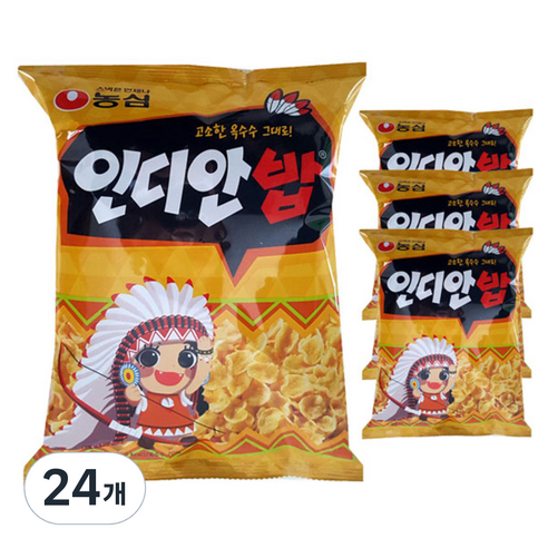농심 인디안밥, 150g, 24개