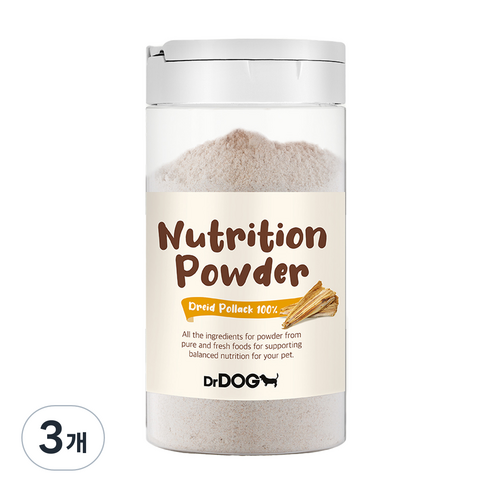 닥터독 강아지 영양 파우더 간식, 황태, 70g, 3개
