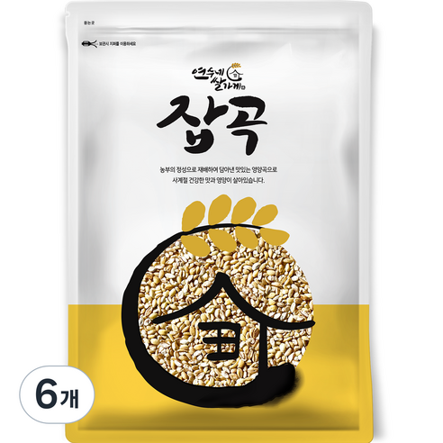 연수네쌀가게 잡곡 할맥, 1kg, 6개